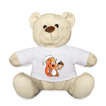Eichhörnchen - Tier - Tiere - Eichel - Wald - Teddy - Weiß - Vorne