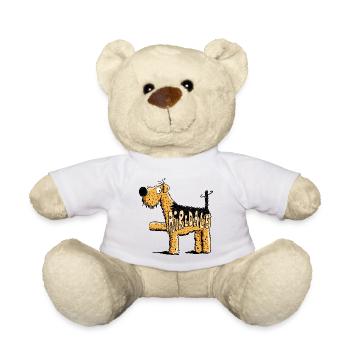 Kleiner Airedale Terrier - Hund - Hunde - Teddy - Weiß - Vorne
