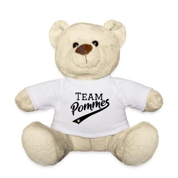 Team #Pommes | Gold Stern Edition | schwarz Pommes - Teddy - Weiß - Vorne