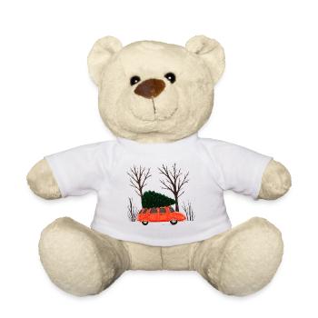 Driving Home For Christmas - Nounours - blanc - Devant