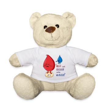 Blut ist dicker als Wasser - Teddy - Weiß - Vorne