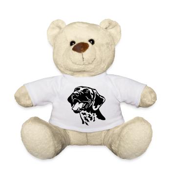 Deutsch Kurzhaar Kopf - Teddy - Weiß - Vorne