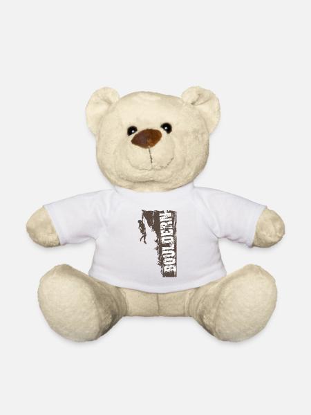 Bouldern. Klettern. - Teddy - Weiß
