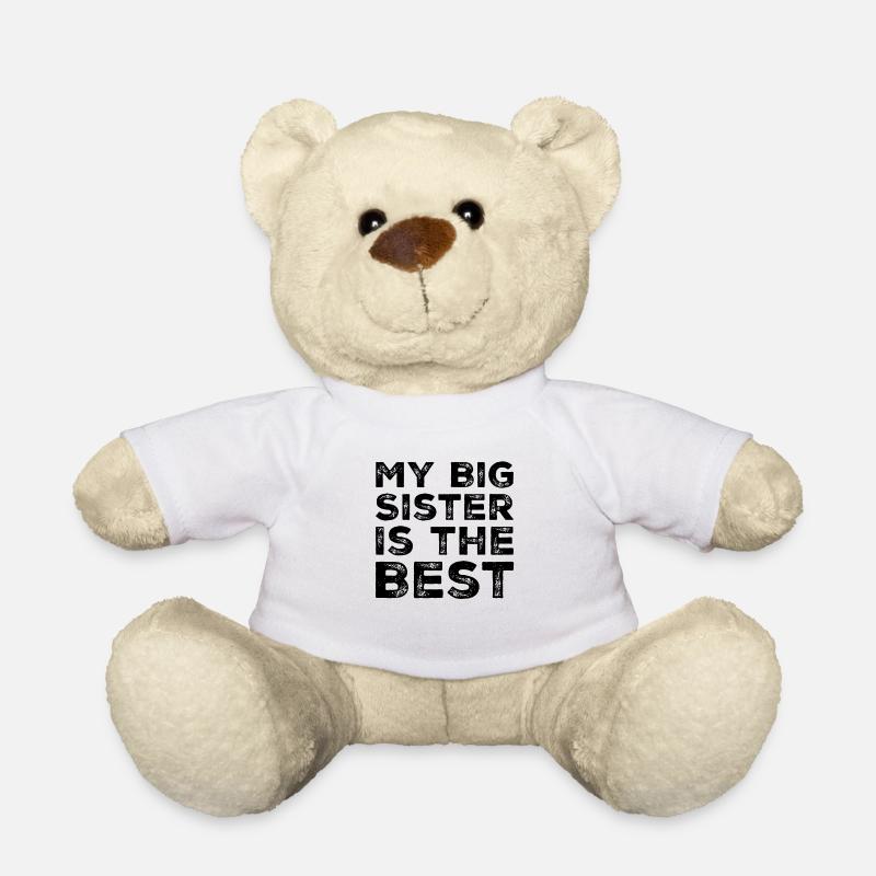 Grande soeur - Nounours - blanc