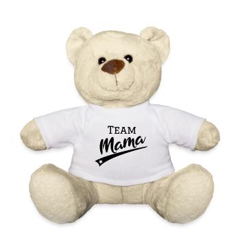 Team Mama im vintage style mit stern in schwarz - Teddy - Weiß - Vorne