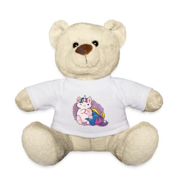 Chat licorne katacorn - Nounours - blanc - Devant