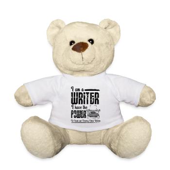 Writer - Writer - Author - Teddy Bear - white - Front