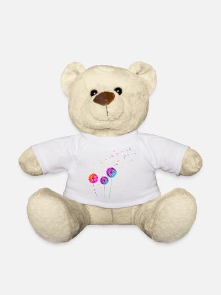 Pusteblumen Geschenkidee - Teddy - Weiß