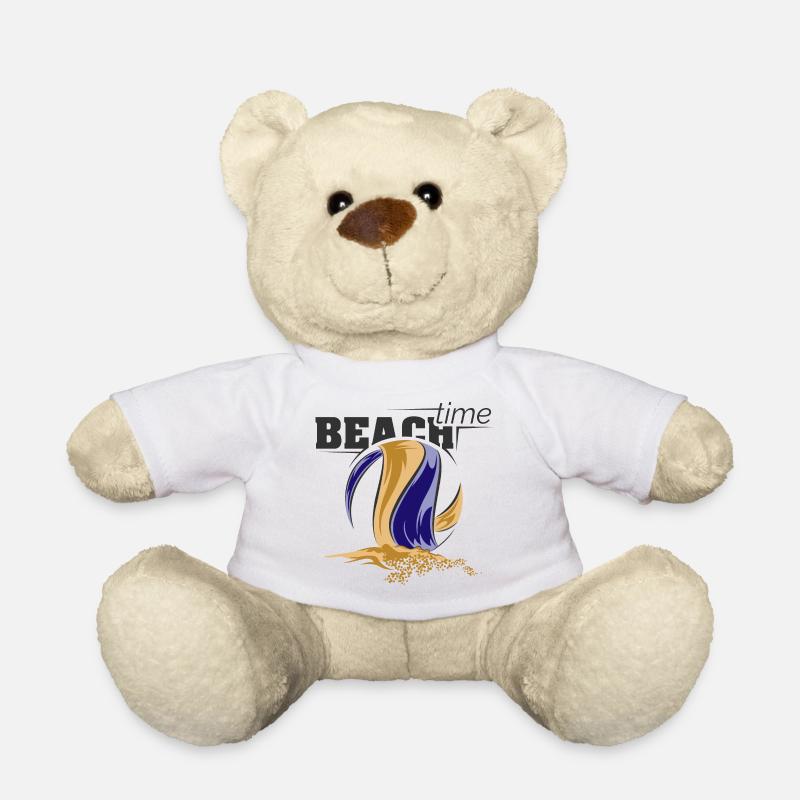 beachvolleyball summer holidays cup Logo Symbol - Teddy - Weiß