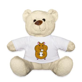 Hamsters en papier toilette Hamster en papier toilette achat - Nounours - blanc - Devant
