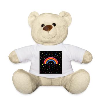 12 ciel étoilé arc-en-ciel - Nounours - blanc - Devant
