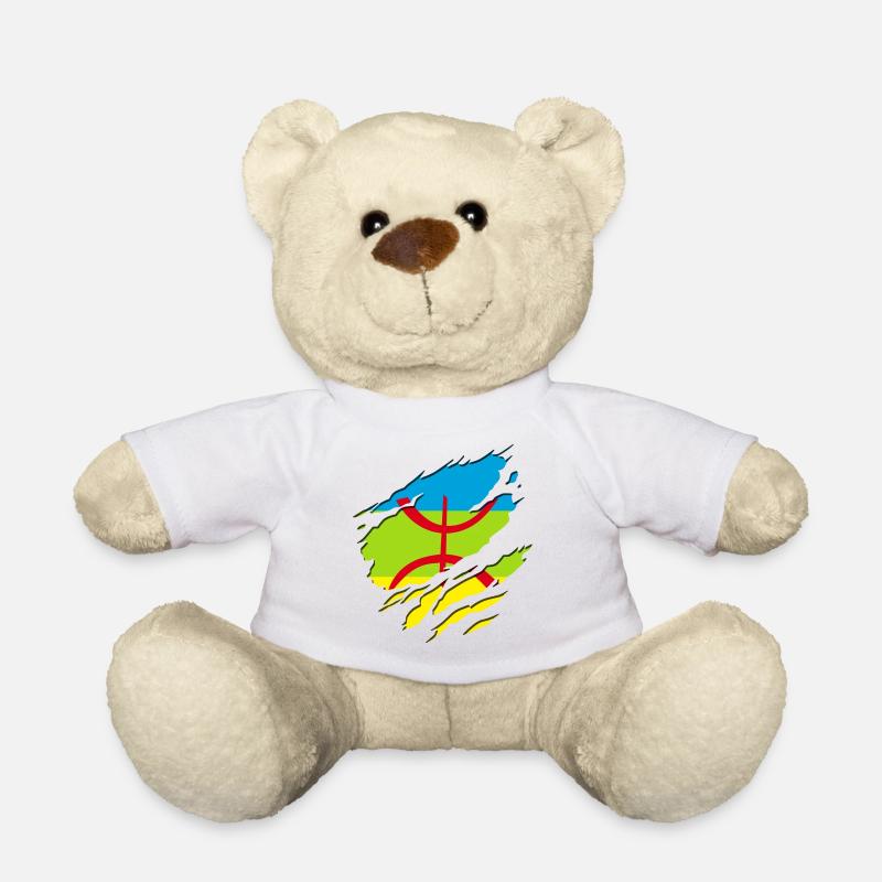 Amazigh flag (Amazigh inside) - Nounours - blanc