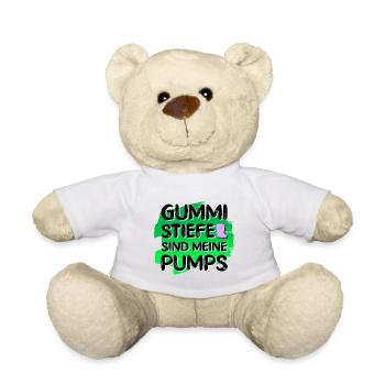Garten Gummistiefel Sind Meine Pumps - Teddy - Weiß - Vorne