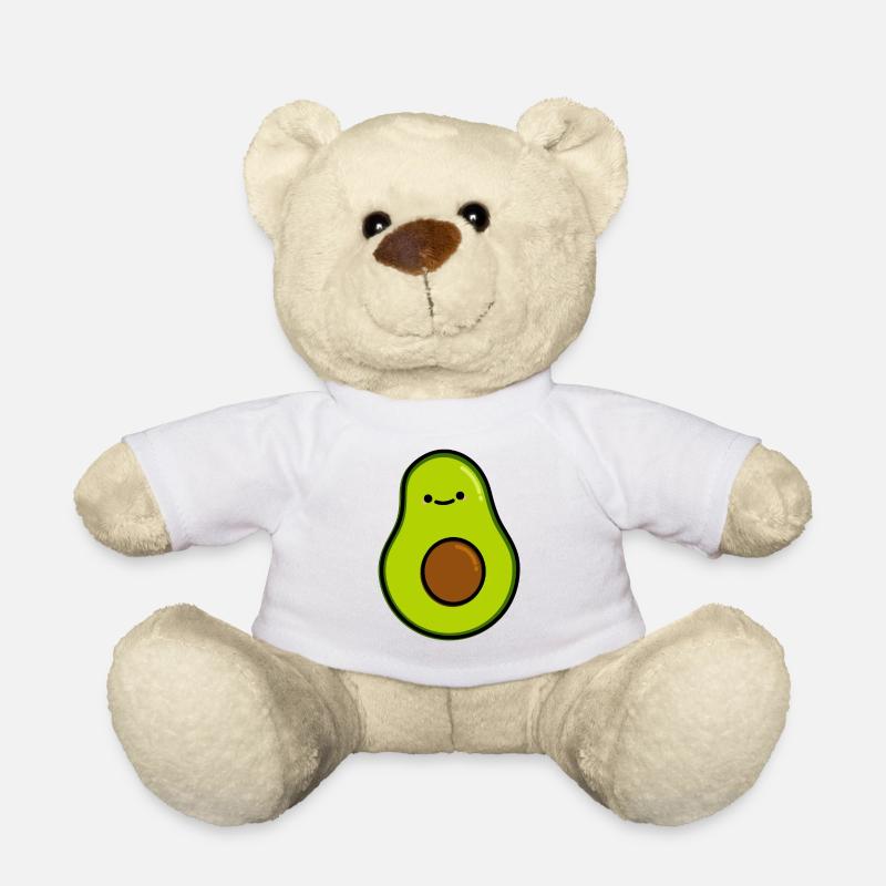 Cute Avocado - Teddy Bear - white