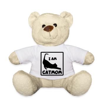Je suis une femme chat et une mère # - Nounours - blanc - Devant