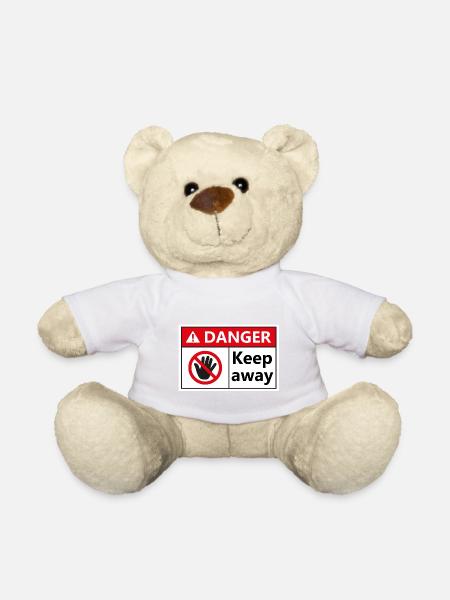 Danger tenir à l'écart - Nounours - blanc