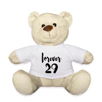 Forever 29 30 Jahre Geburtstag - Teddy - Weiß - Vorne