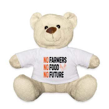 Farmer Farmer Future disant cadeau - Nounours - blanc - Devant
