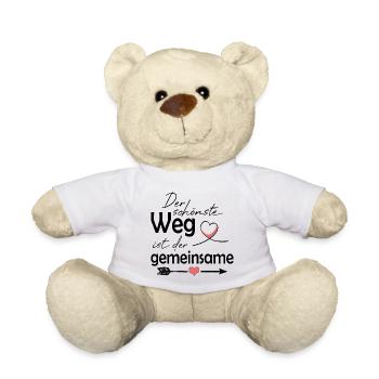 DER SCHÖNSTE WEG IST DER GEMEINSAME - Teddy - Weiß - Vorne