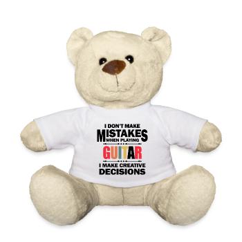 I don't make mistakes when playing guitar Geschenk - Teddy - Weiß - Vorne