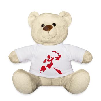 Blutspritzer Schwerkämpfer Krieger Figur - Teddy - Weiß - Vorne