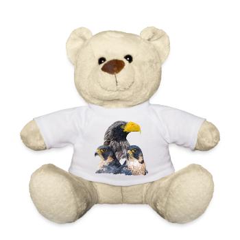 Riesenpigargo und Wanderfalke - Teddy - Weiß - Vorne