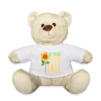 Be Proud Stand Tall Sommer Sonne Sonnenblume Damen - Teddy - Weiß - Vorne