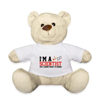 Cadeau de nerd chimiste formule chimiste - Nounours - blanc - Devant