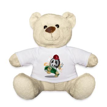 Peace Skate Skateboard Peacezeichen Longboard - Teddy - Weiß - Vorne