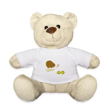 Kiwi oiseau kiwi mère de fruit? Père? Drôle - Nounours - blanc - Devant