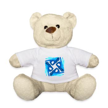 Taucherzeichen Symbol Kunst Taucher Geschenk - Teddy - Weiß - Vorne
