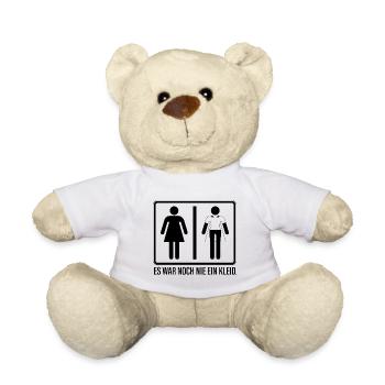 Es war noch nie ein kleid Frau Feminist Geschenk - Teddy - Weiß - Vorne