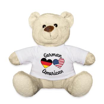 Deutscher Amerikaner USA Merica Deutschland Nation - Teddy - Weiß - Vorne