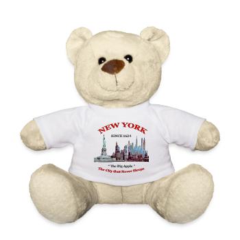 NEW YORK 1624 CREATION Louis RUNEMBERG ADAGP - Nounours - blanc - Devant