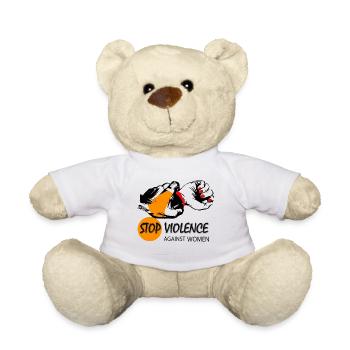 Arrêter la violence contre la femme - Nounours - blanc - Devant