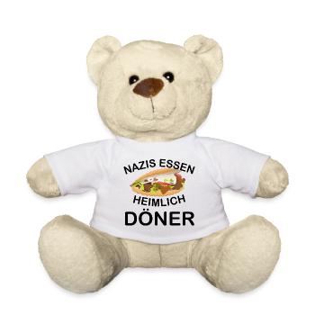 nazis essen heimlich döner - Teddy - Weiß - Vorne