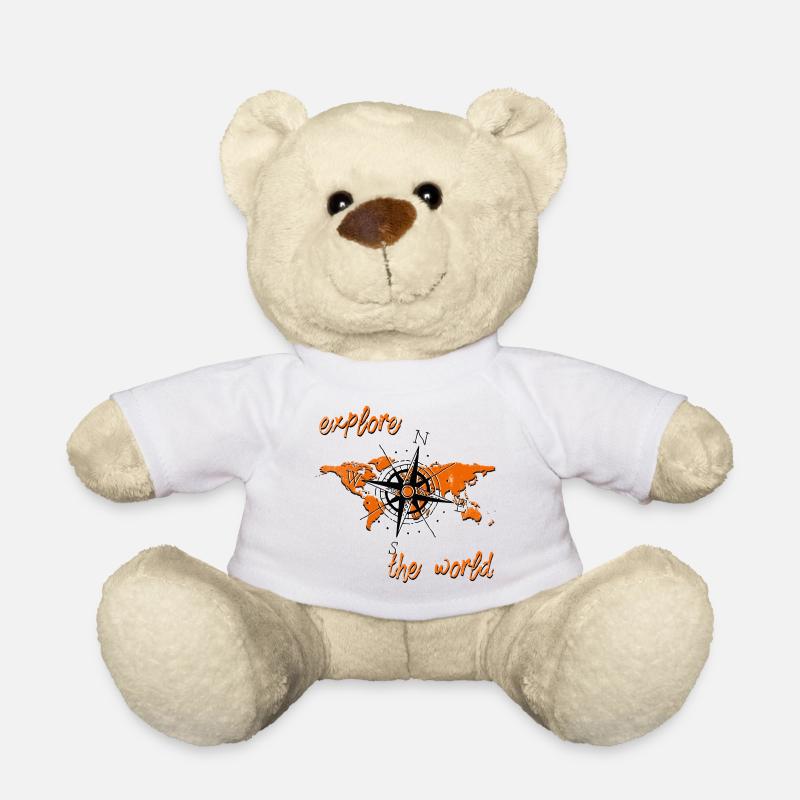Orange Explore - Teddy - Weiß