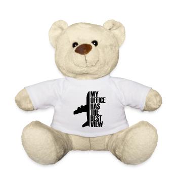 Meilleur vision pilote avion cadeau voler - Nounours - blanc - Devant