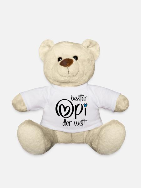 Geschenke für Opi - Teddy - Weiß
