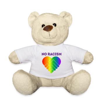 No racism gift tolerance human rights - Teddy Bear - white - Front