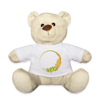 grüner Hopfen und Getreide Rahmen - Teddy - Weiß - Vorne