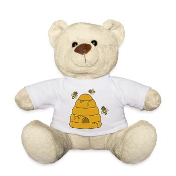 Bienen Bienen Bienen Honig - Teddy - Weiß - Vorne