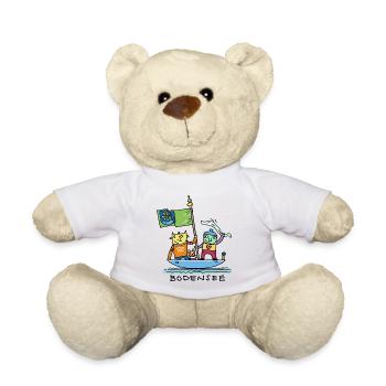 Farbiges Segelboot Fantasiehelden - Teddy - Weiß - Vorne