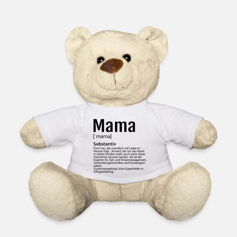 Mama Definition - Teddy - Weiß