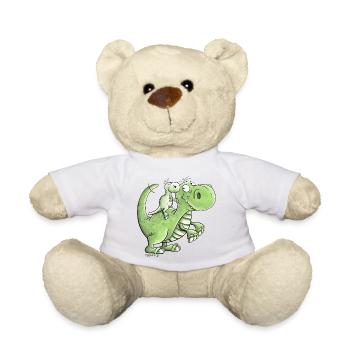 Frères et sœurs Dinosaure I Papa et Fils I Fille - Nounours - blanc - Devant