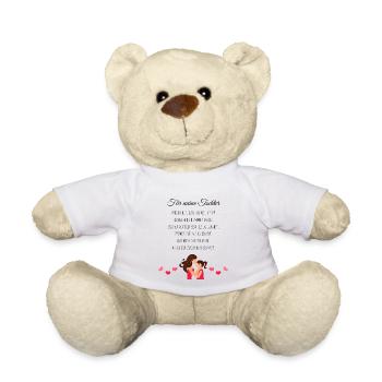 Geschenk für Tochter von Mutter - Teddy - Weiß - Vorne