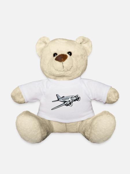Avion Douglas DC-3 Skytruck Skytrain C-47 - Nounours - blanc