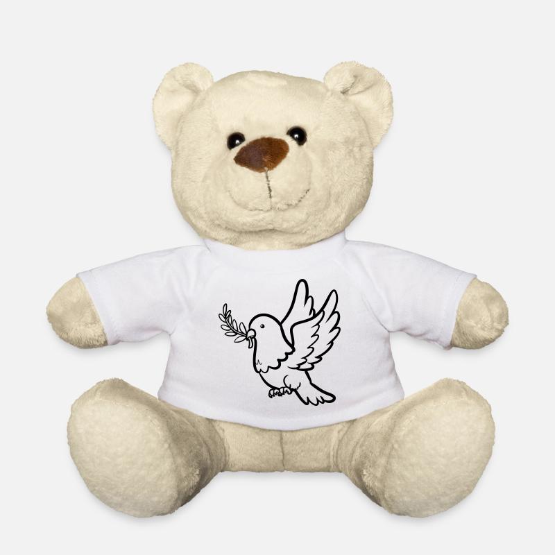 Friedenstaube - Teddy - Weiß