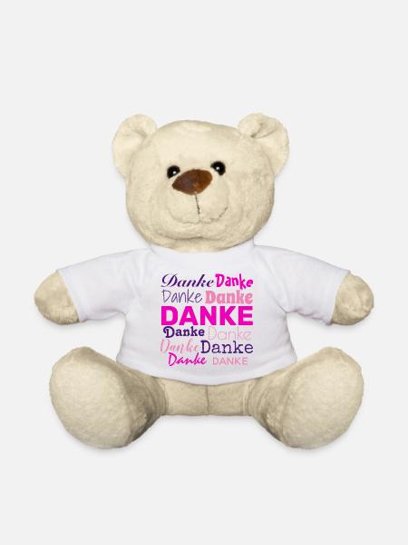 DANKE - DANKESCHÖN - DANKBARKEIT - DANKBAR - Teddy - Weiß