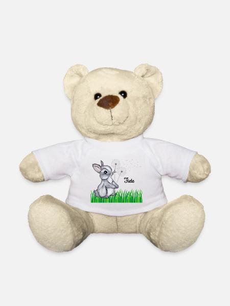 Hase Name Geschenk Fiete - Teddy - Weiß